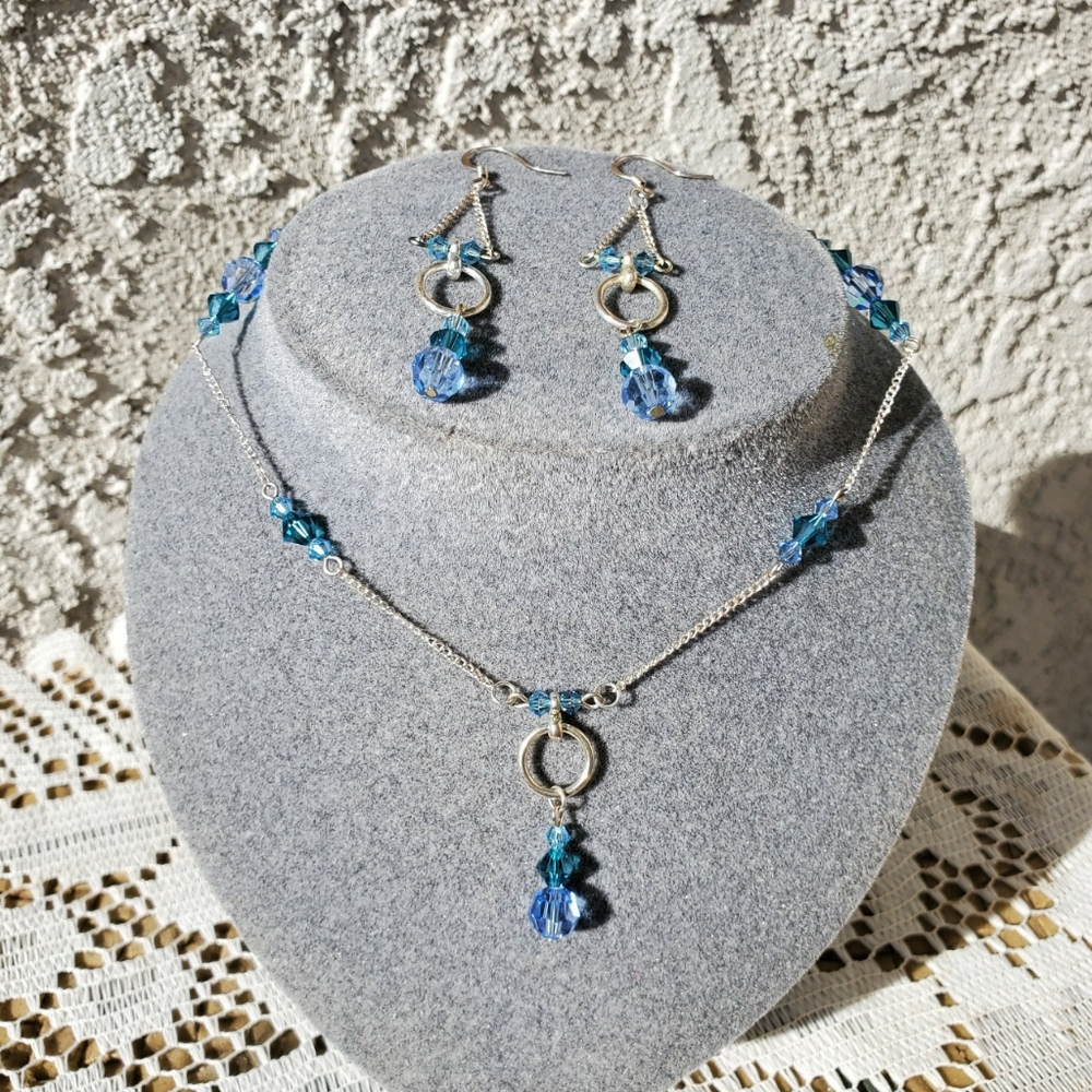 Necklace and matching earrings